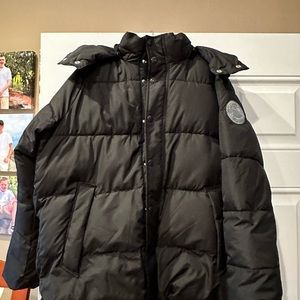 Boys gap husky XXL black coat with hood